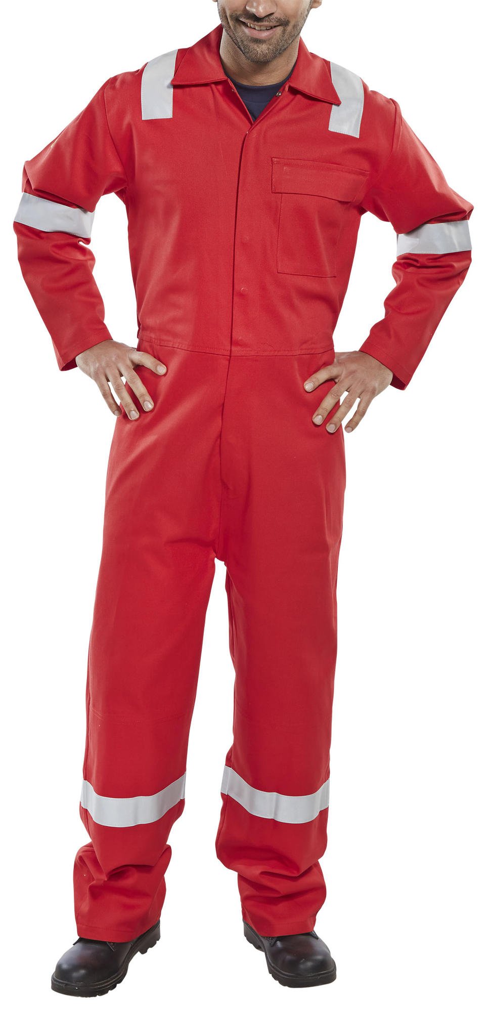 FIRE RETARDANT NORDIC DESIGN BOILERSUIT RED 50