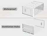 SIMPDIY 12 pcs Clear Stackable Shoe Storage Boxes with Lids UK 9.5 fit view 5