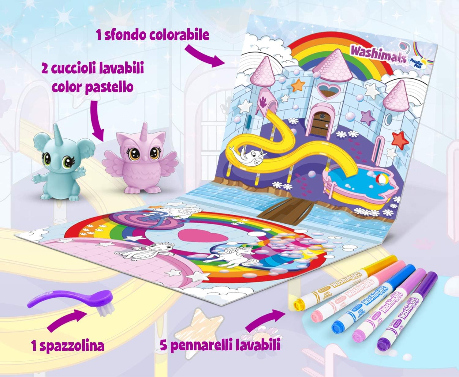 CRAYOLA, Washimals-Peculiar Pets Colouring & Play Set - Image 5