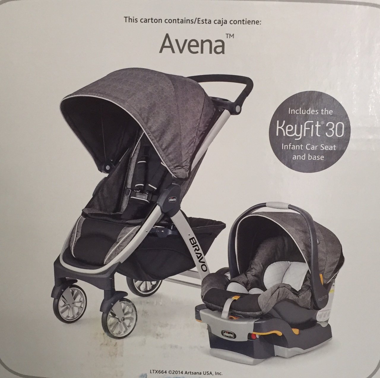 chicco bravo trio travel system avena