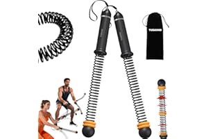 YUSAVHO Adjustable Ropeless Battle Ropes for Home Gym for Men & Women, Heavy Duty Cordless Battle Rope with Storage Bag,Exercise Ropes with Variable Resistance, Strength & Low-Impact Cardio for HIIT(Black)
