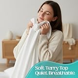 Sasma Home Waterproof Crib Mattress Protector Cotton Rich Hypoallergenic view 5