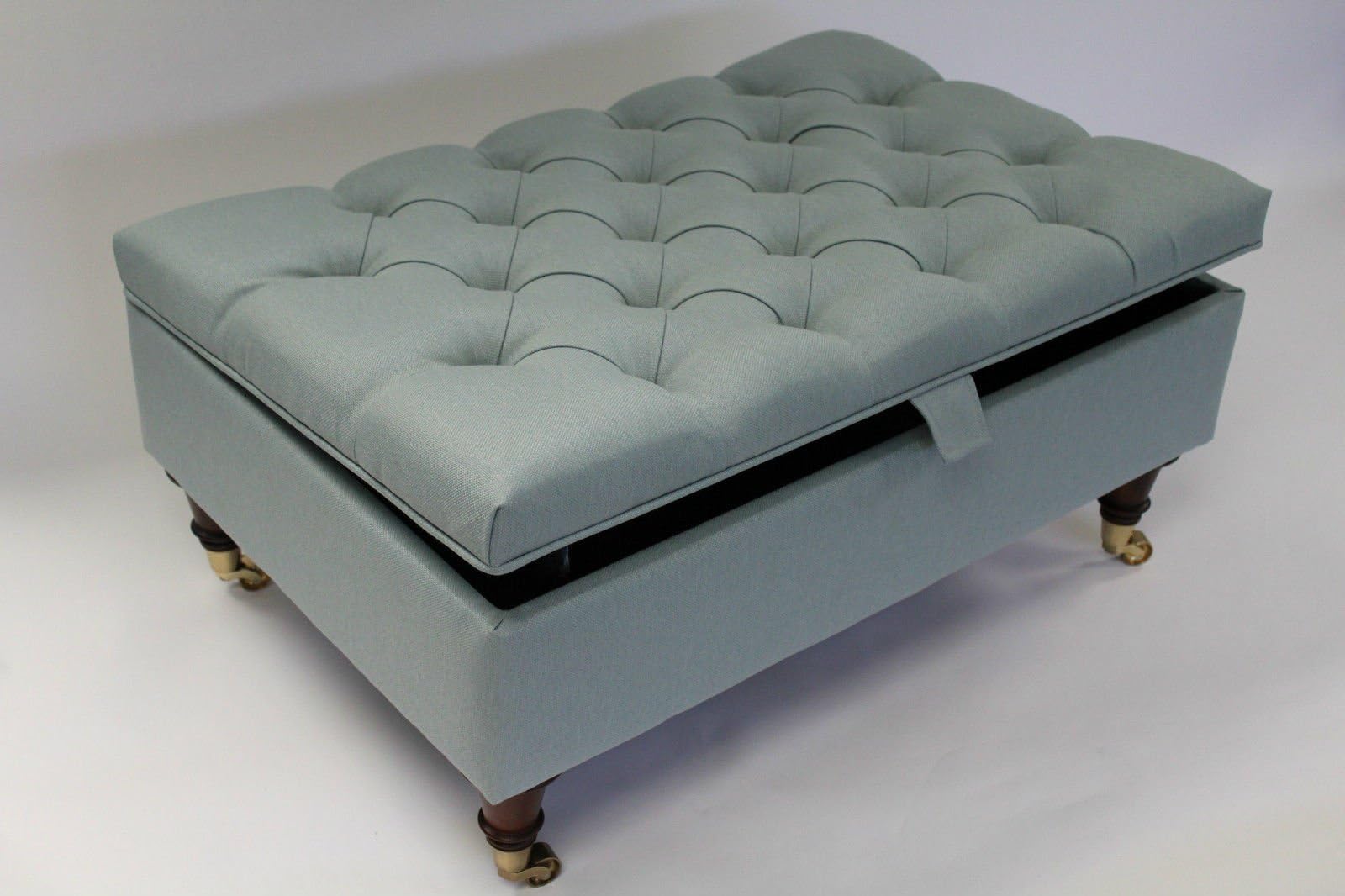 Simply Chaise Chesterfield Thickly Upholstered Coffee Table Storage Ottoman Footstool Seat