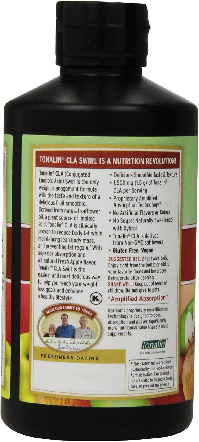Barlean's Organic Oils Tonalin CLA Swirl, 16 Ounce: Health & Personal Care