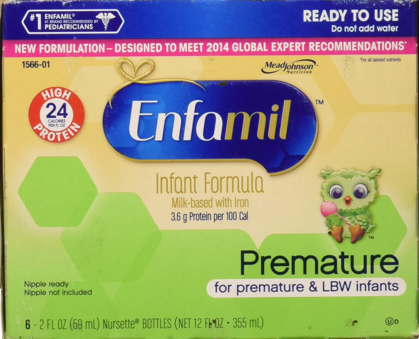Enfamil Premature High Protein 24 Calorie - Supports Rapid Growth of Premature Babies - Ready to Use