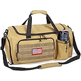 Tactical Gym Bag for Men, 40L Large Capacity Duffle Bags with Shoes Compartment, Sports Bag with wet compartment, Multi-functional Weekend Bags Suitable for Travel, Camping,hiking
