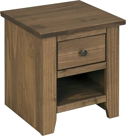 pine lamp table