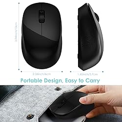 LeadsaiL Wireless Mouse for Laptop, 2.4GHz Silent