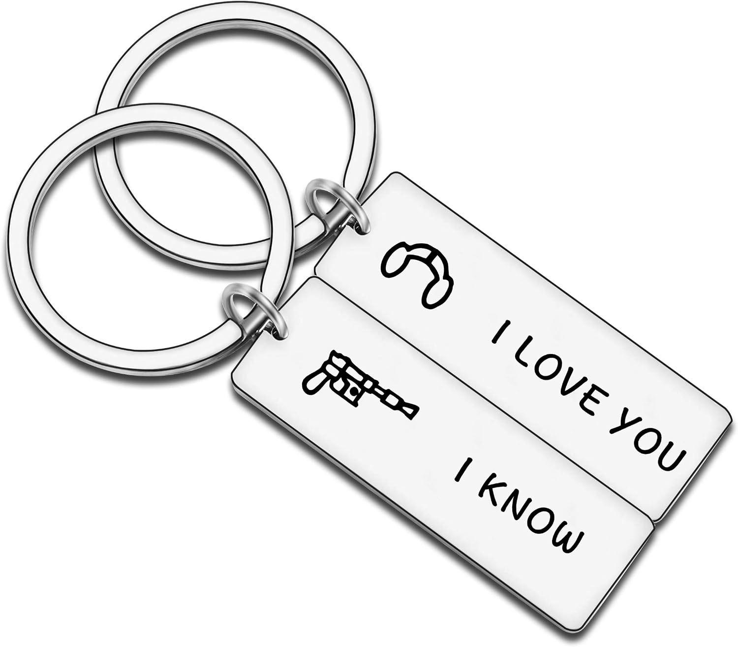 JMIMO Couple Gifts for Him and Her Wedding Gifts Star Wars Jewelry I Love You I Know Keyring Girlfriend Boyfriend Husband Wife