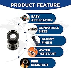 Rubber Grommets for Wiring-205pcs in 9 Sizes