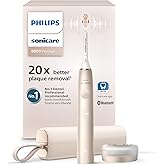 Philips Sonicare DiamondClean 9900 Prestige Electric Toothbrush - with SenseIQ Technology and Advanced AI App, 5 Brushing Modes, 3 Intensity Levels, Charging Travel Case, Champagne, HX9990/11