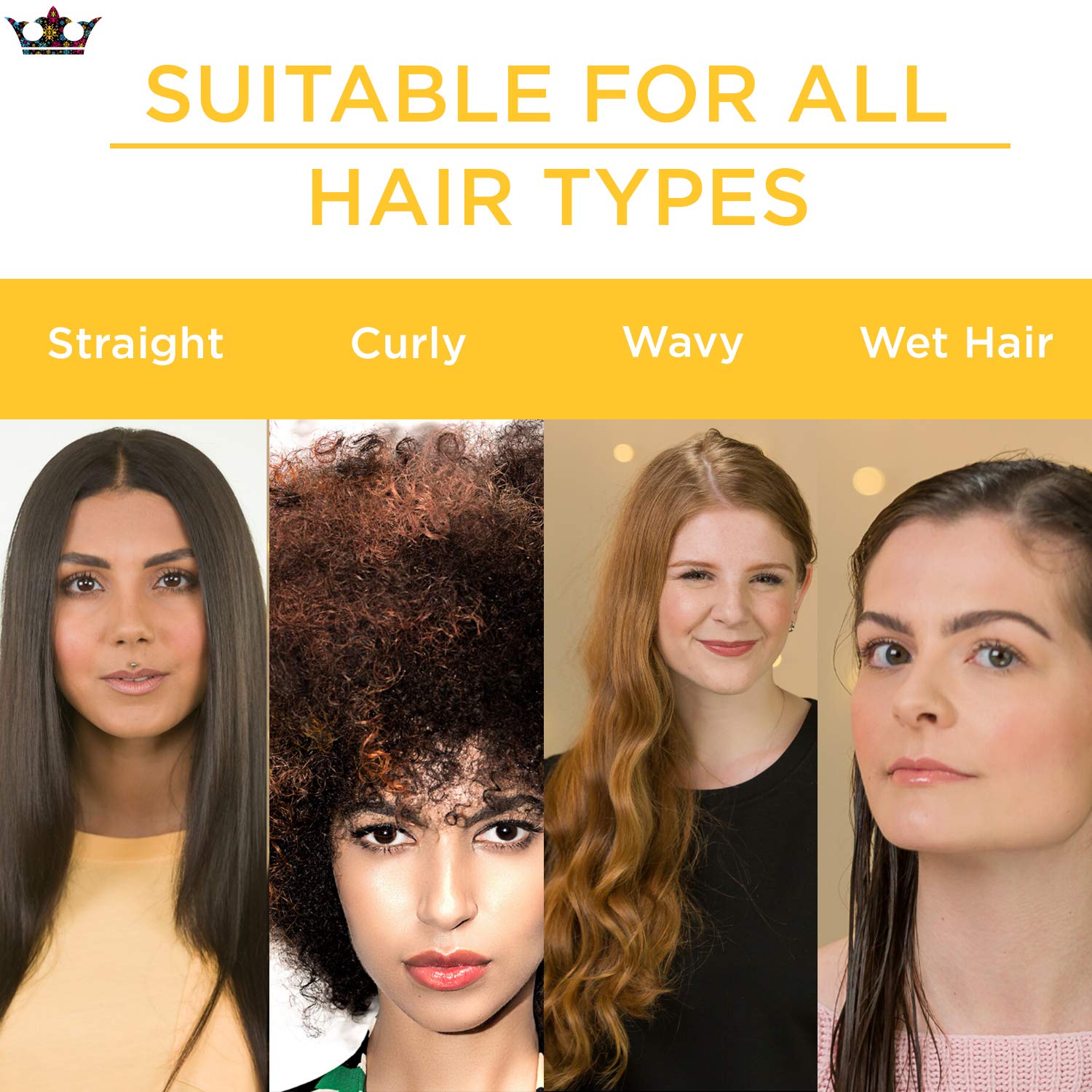 Denman Classic Styling Brush 7 Rows - D3 - Hair Brush for Blow-Drying & Styling – Detangling, Separating, Shaping & Defining Curls : Hair Brushes : Beauty