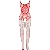 Men's Soft One Piece Bodystockings Fishnet Lace Jumpsuits for Men One Size Lingerie Nightgown Fishnet Bodysuit
