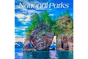 National Parks | 2026 7 x 14 Inch (Hanging) Monthly Mini Wall Calendar | BrownTrout | Scenic Yosemite Yellowstone Nature