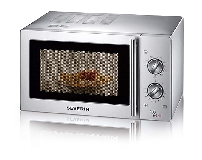 Severin Mikrowelle mit Grillfunktion MW 7849-900 Watt, 22 Liter, silber (Generalüberholt)
