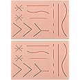 Ultrassist Durable Suture Practice Pad (2 Pads) for Medical and Veterinary Students, Suture Pad Includes14 Pre-Cut Wounds wit