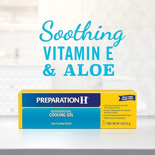 PREPARATION H HEMORRHOID COOLING GEL WITH ALOE FOR FAST DISCOMFORT RELIEF – 0.9 OZ TUBE