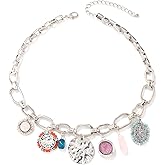 Chunky Pearl Choker Necklace Heart Starfish Charm Baroque Irregular Pearl Necklaces Jewelry Birthday Wedding Gifts Toggle Charm Necklace