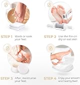 Essy Electric Foot File with 5 Rollers - Callus Remover, Pedicure Set view 5
