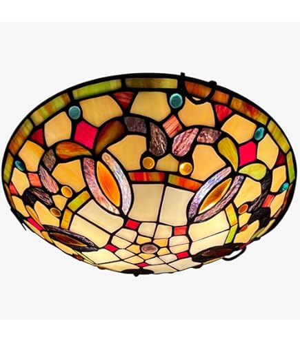 55,000から35,000Tiffany & Co. 2点セット ARTZONE Tiffany Ceiling Lights, Stained Glass Ceiling Light