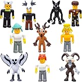 Lemoneon Action Figures Toys 10 Pcs - Deer Owl Wolf Ram and Others - Collection for Video Game Fans
