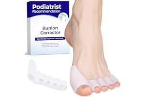 Habioer Toe Separators for Women - Podiatrist Recommended, Toe Spacers for Men, Breathable Bunion Corrector, Plantar Fasciitis(1 Pair)
