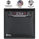 Mission Darkness Non-Window Faraday Bag for Phones - Device Shielding for Law Enforcement, Military, Executive Privacy, Travel & Data Security, Anti-Hacking & Anti-Tracking Assurance