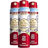 Old Spice Aluminum Free Dry Spray Men's Deodorant, 24/7 Odor Protection, Wilderness Scent of Lavender, 4.3oz (Pack of 3)