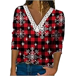 Cheifay Tank Tops Women 3XL Tall 3/4 Sleeve Shirts