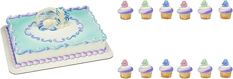 Amazon Com One Stop Unicorn Sparkle Cake Decorating Kit And 12