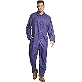 VOGRYE Men’s Twill Coverall Relaxed Fit Long Sleeve Utility Work Wear Jumpsuit Coveralls for Men