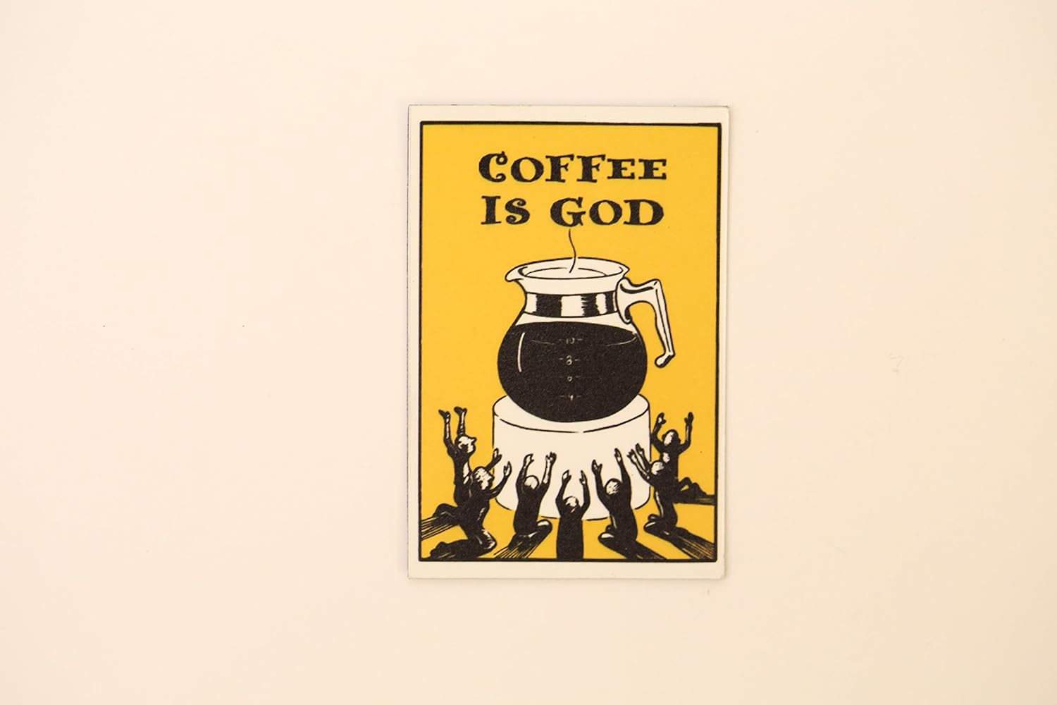 Café es Dios Pic diseño Vintage Póster de imán para nevera ...