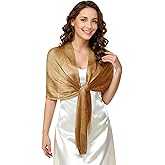 Giomos Shawl Wraps for Women, Formal Shawl Wraps for Evening Dress, Sparkly Scarf for Wedding, Cocktail Party, Prom
