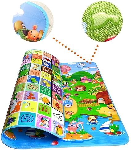 Nucleya Retail Double Sided Water Proof Baby Mat Carpet Baby Crawl Play Mat Kids Infant Crawling Play Mat Carpet Baby Gym Water Resistant Baby Play & Crawl Mat