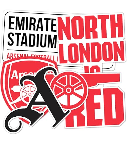 Red Lightning Splash Design Official Arsenal FC Vinyl Wall Sticker ...