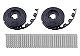 No Dig Lawn Edging Kit，80ft Landscape Edging with