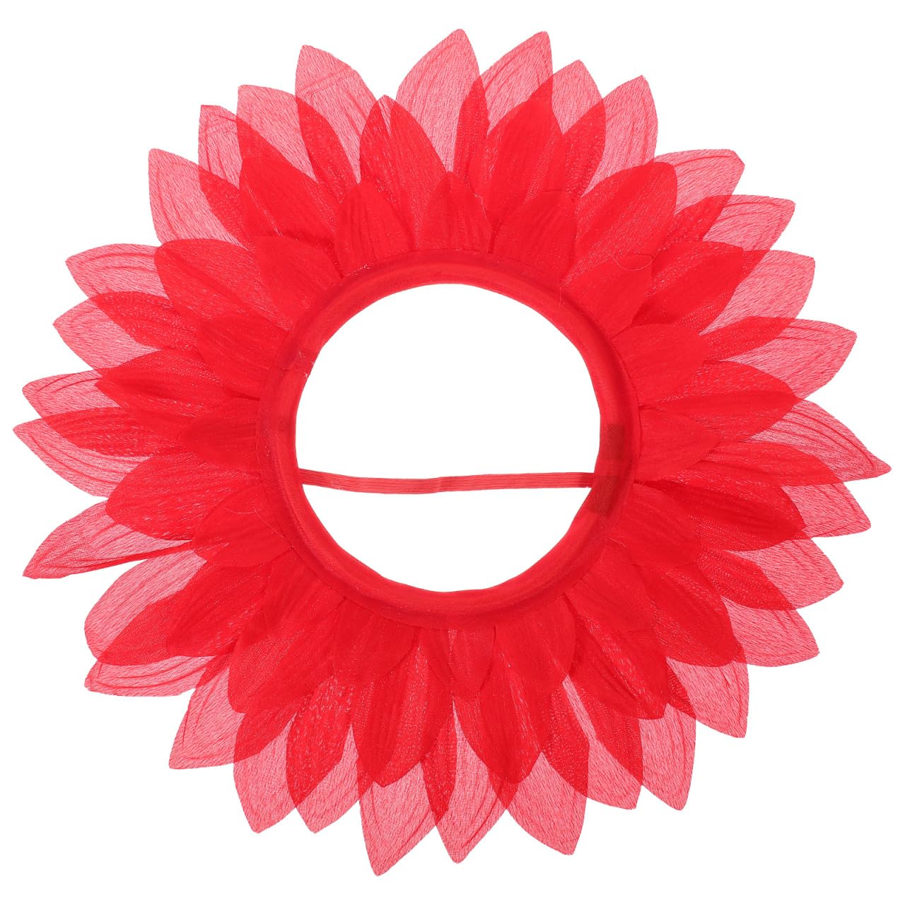 ABOOFAN Sunflower Headgear 16.54 Inch Red Flower Costume Hat Felt Party Headwear for Kids Teens Adults Festival Cosplay Prop
