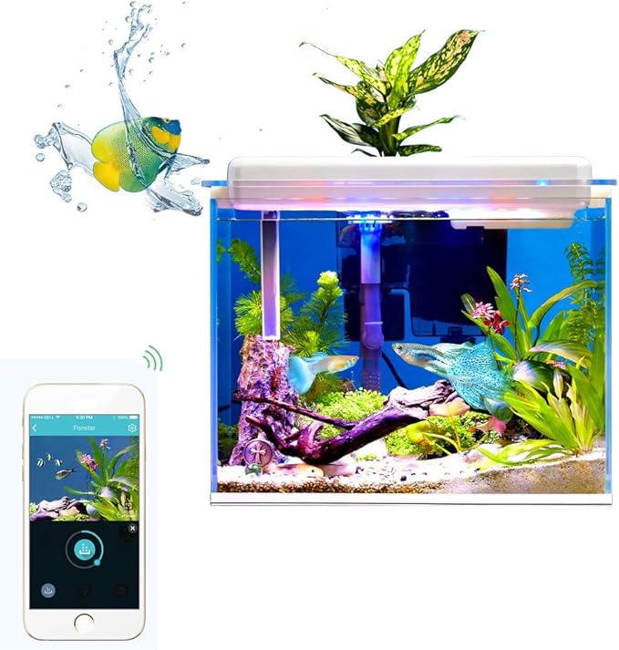 Automatic Fish Feeder, Smart Station with WIFI & Underwater HD Camera