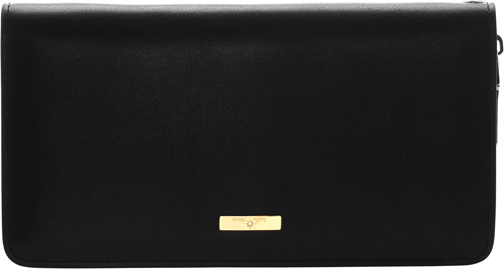 Stella Maris Woman STMW01 Diamond Clutch Wallet made of padded black leather L 20,5 x H 11 x W 2,5