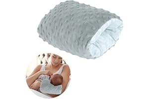 MABOZOO Arm Pillow for Feeding Baby,Flower Print Cozy Cradle Arm Pillow Soft Cotton Bottle Feeding Pillows for Newborn,Double-Sided Available