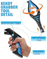 Kekoy 36 Inch Litter Pickers 2 Pack Extra Long Reach Grabber for Elderly Sky view 5