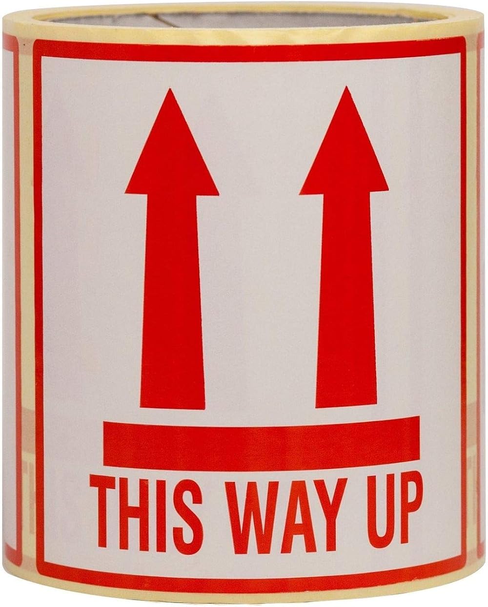 PACKAGING AND DISPOSABLES 500 x This Way Up Labels 108x78mm Stickers