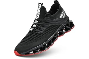 KAPSEN Men's Running Shoes Blade Tennis Walking Fashion Sneakers Breathable Non Slip Gym Sports Work Trainers