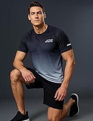 5 Pack Men’s Active Quick Dry Crew Neck T Shirts