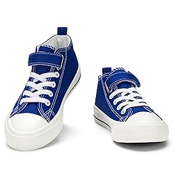 Fefoe Boys Blue Canvas Shoes Girls Canvas Walking