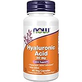 NOW Supplements, Hyaluronic Acid 50 mg with MSM, Joint Support*, 60 Veg Capsules