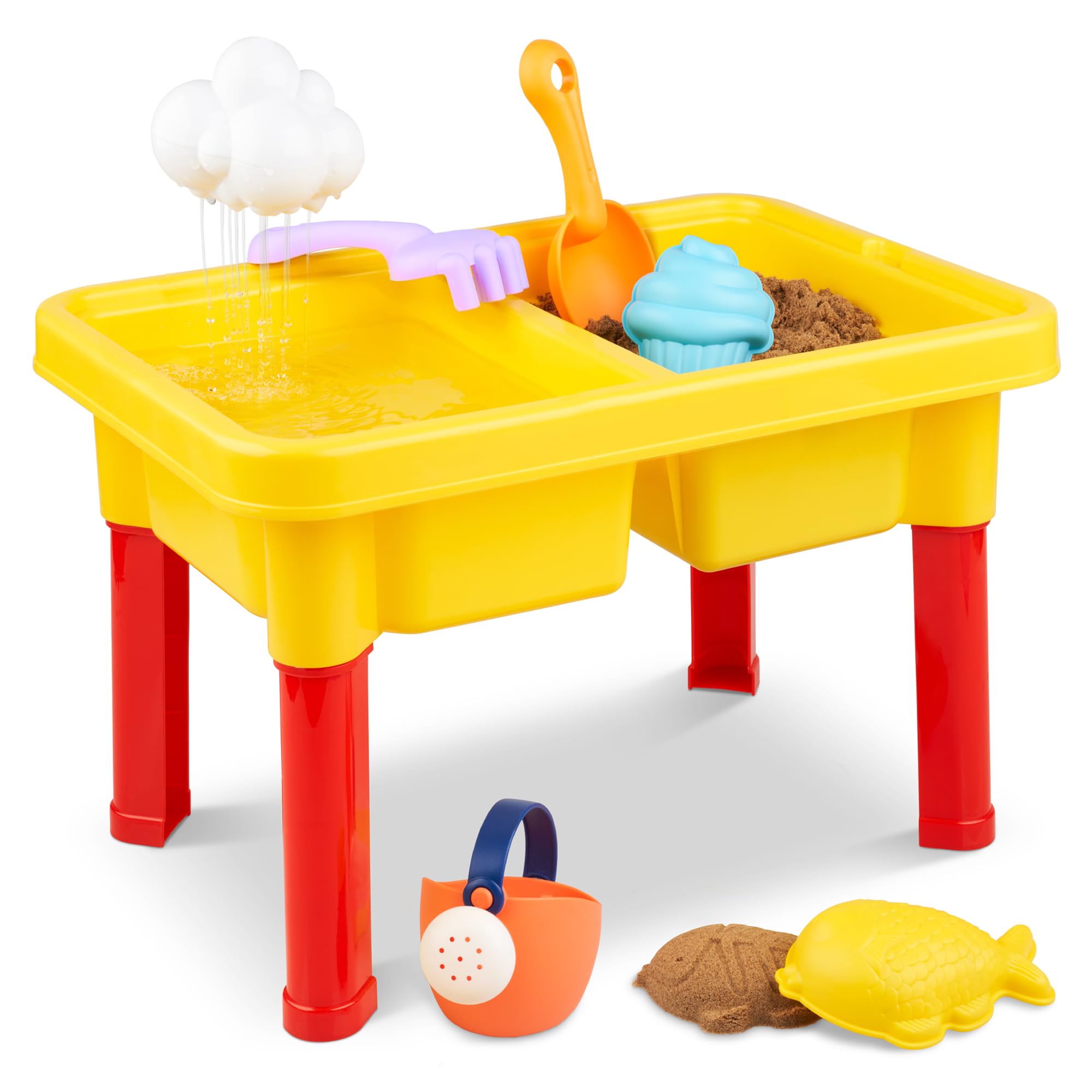 Kraftex Kids Sensory Table for Toddlers. Use as Sand Water Table for Toddlers, Sand Table or Sensory Bin Table. Indoor or Outdoor Water Sand Table.