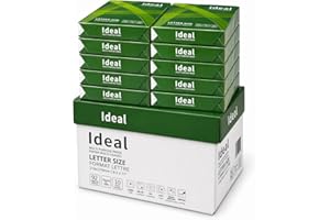 Excellent Multipurpose Copy Paper, Letter Size 8.5 x 11 in, 20 lb / 75 GSM, 97 Brightness, 10 Reams / 5,000 Sheets, Jam-Free 