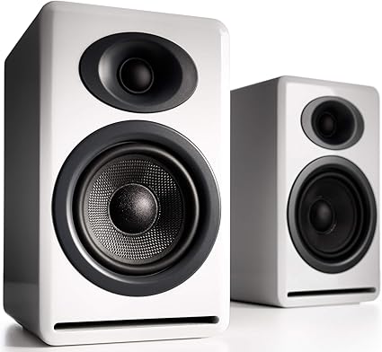 white passive speakers
