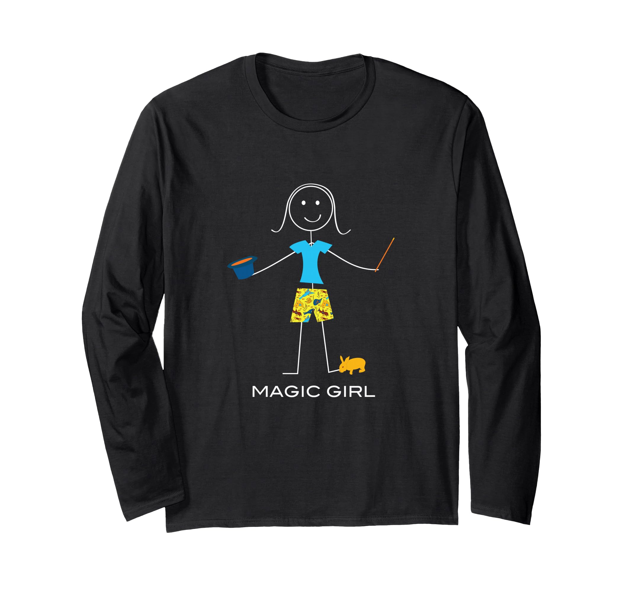 Funny Womens Magic Girl Magician Long Sleeve T-Shirt